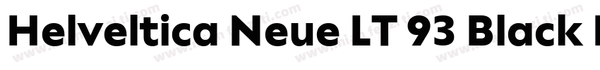 Helveltica Neue LT 93 Black Ex字体转换